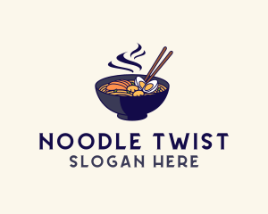 Hot Ramen Noodles logo design