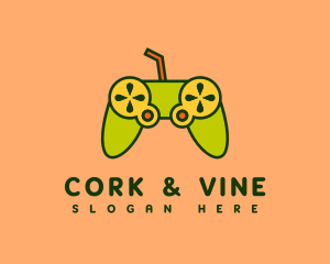 Citrus Juice Game Controller logo design