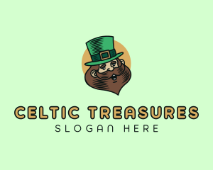 Happy Irish Leprechaun  logo design