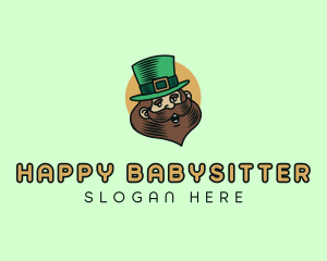 Happy Irish Leprechaun  logo design