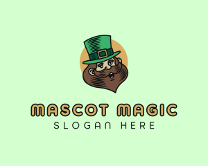 Happy Irish Leprechaun  logo design