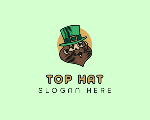 Happy Irish Leprechaun  logo design