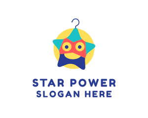 Star Laundry Hanger logo design