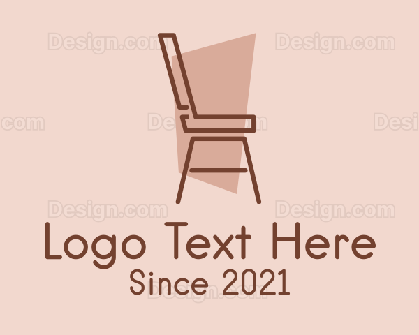 Minimalist Chair Design Logo