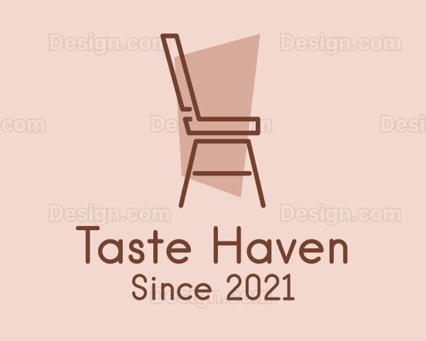 Minimalist Chair Design Logo