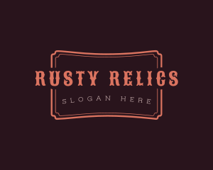 Rustic Cowboy Salon Banner logo