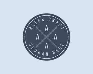 Hipster Business Shop logo design