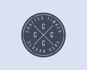 Hipster Business Shop logo design