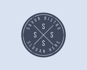 Hipster Business Shop logo design