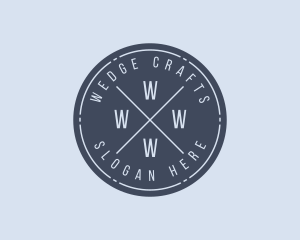 Hipster Business Shop logo design