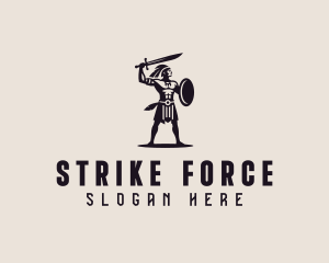 Male Sword Fighter logo