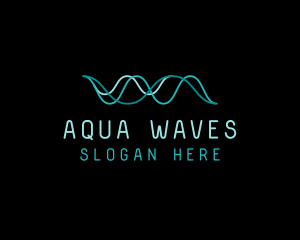 Tech Cyberspace Waves logo