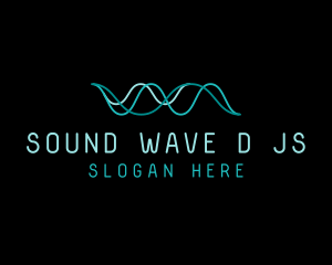 Tech Cyberspace Waves logo design