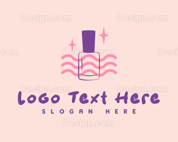 Cute Nail Salon Logo