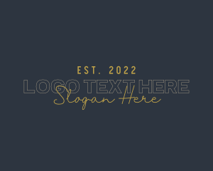 Boutique Elegant Signature Logo