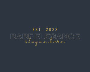 Boutique Elegant Signature logo design