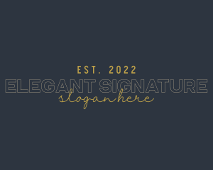 Boutique Elegant Signature logo design