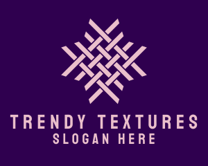 Rattan Textile Pattern logo design