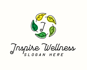 Organic Leaf Wellness logo design