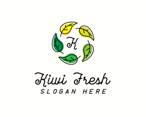 Organic Leaf Wellness logo design