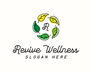 Organic Leaf Wellness logo design