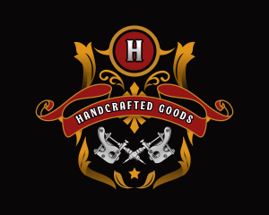 Tattoo Studio Ornament logo