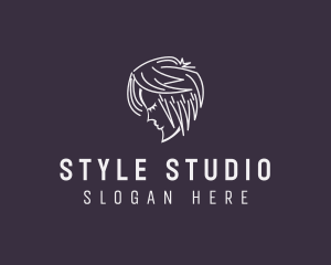 Male Hairdresser Head logo