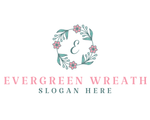 Flower Wreath Wedding Planner logo design