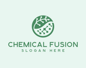 Natural Biotech Leaf logo design