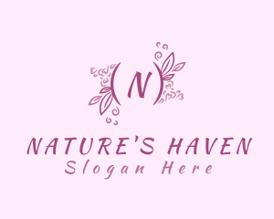 Floral Nature Wellness logo design