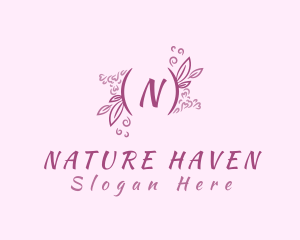 Floral Nature Wellness logo design