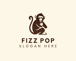 Chimpanzee Monkey Primate logo design