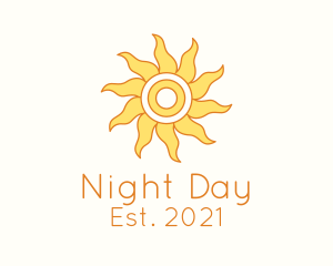 Tropical Summer Sun logo design