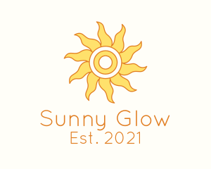 Tropical Summer Sun logo design