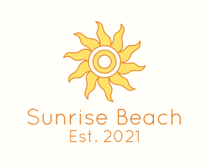 Tropical Summer Sun logo design