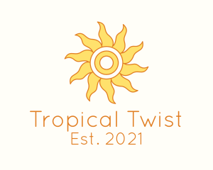 Tropical Summer Sun logo design