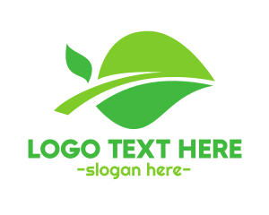 Organic Green Leaf logo