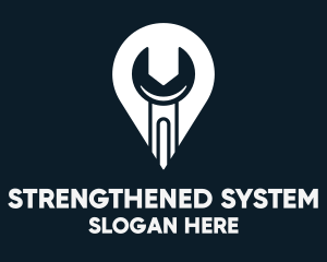 Wrench Mechanic Finder logo design