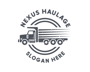 Cargo Logistics Truck logo design