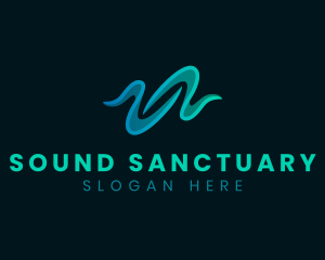 Sound Wave Digital Audio logo design