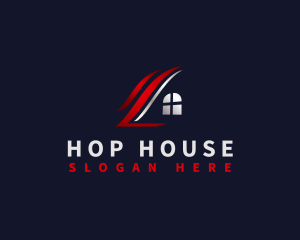 House Roofing Contractor logo design