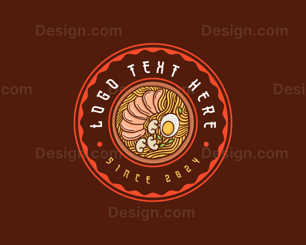 Asian Ramen Food Eatery Logo