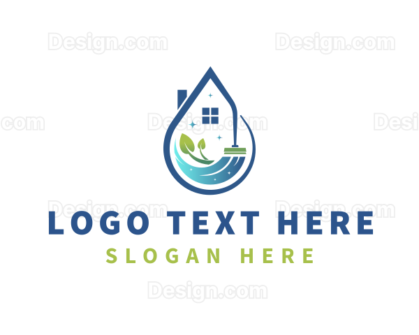 Eco Friendly House Cleaning Logo