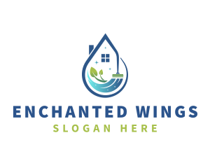 Eco Friendly House Cleaning Logo