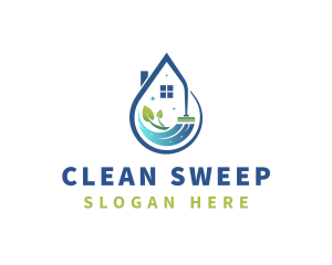 Eco Friendly House Cleaning logo design