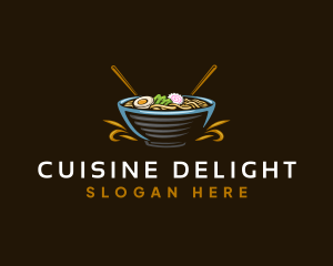 Asian Ramen Cuisine logo design