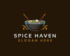 Asian Ramen Cuisine logo design