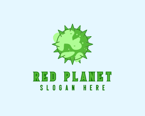 Planet Virus Bacteria logo design