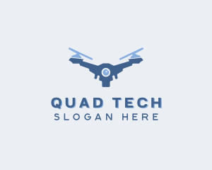 Quadrotor Drone Videography logo design