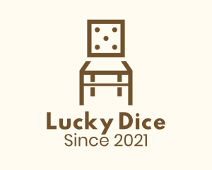 Dice Wooden Chair logo design